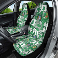Norfolk Island Meri Krismas Car Seat Cover Pacific Patchwork Xmas Vibes - Polynesian Pride