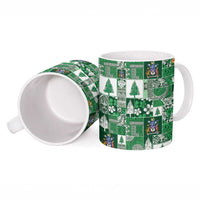 Norfolk Island Meri Krismas Ceramic Mug Pacific Patchwork Xmas Vibes - Polynesian Pride