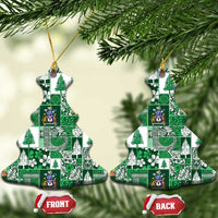Norfolk Island Meri Krismas Ceramic Ornament Pacific Patchwork Xmas Vibes - Polynesian Pride