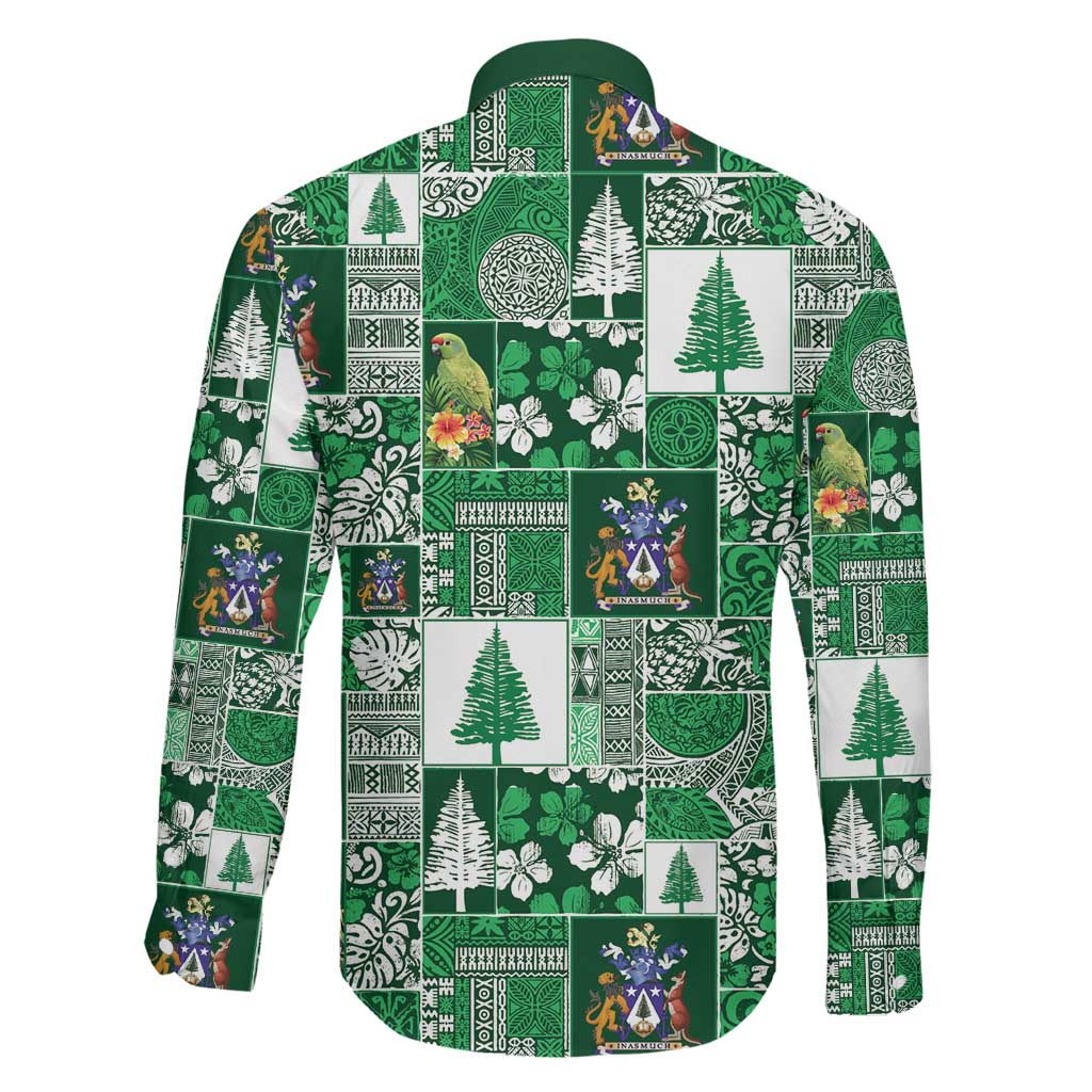 Norfolk Island Meri Krismas Family Matching Puletasi and Hawaiian Shirt Pacific Patchwork Xmas Vibes LT9 - Polynesian Pride