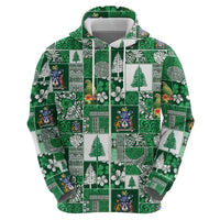 Norfolk Island Meri Krismas Hoodie Pacific Patchwork Xmas Vibes - Polynesian Pride