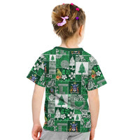 Norfolk Island Meri Krismas Kid T Shirt Pacific Patchwork Xmas Vibes LT9 - Polynesian Pride