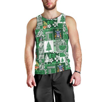 Norfolk Island Meri Krismas Men Tank Top Pacific Patchwork Xmas Vibes LT9 - Polynesian Pride