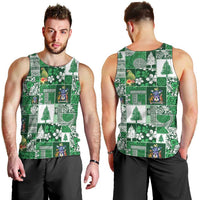 Norfolk Island Meri Krismas Men Tank Top Pacific Patchwork Xmas Vibes LT9 - Polynesian Pride