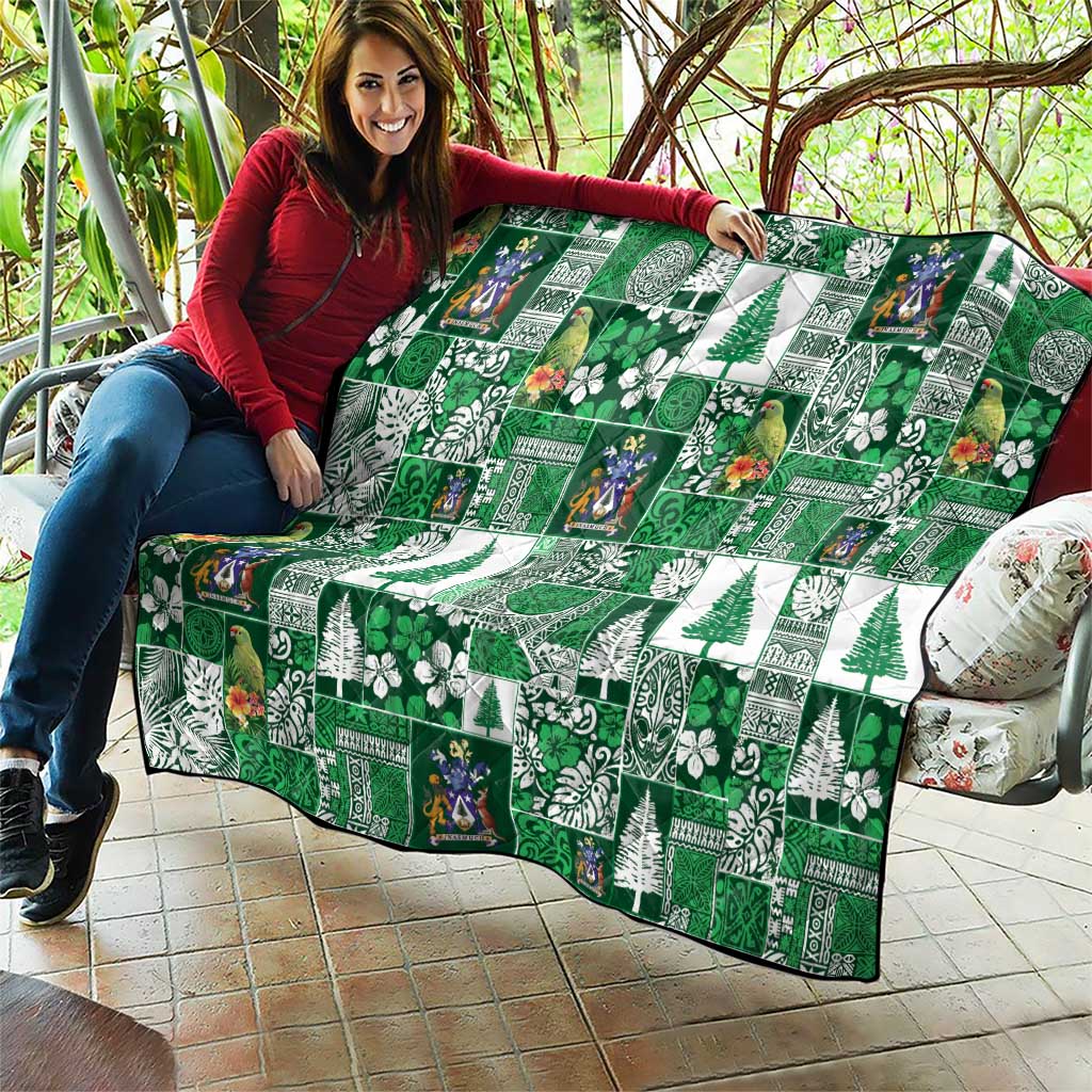 Norfolk Island Meri Krismas Quilt Pacific Patchwork Xmas Vibes - Polynesian Pride