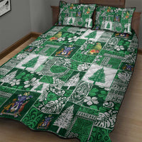 Norfolk Island Meri Krismas Quilt Bed Set Pacific Patchwork Xmas Vibes - Polynesian Pride