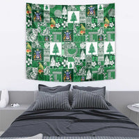 Norfolk Island Meri Krismas Tapestry Pacific Patchwork Xmas Vibes - Polynesian Pride