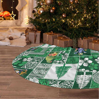 Norfolk Island Meri Krismas Tree Skirt Pacific Patchwork Xmas Vibes LT9 - Polynesian Pride