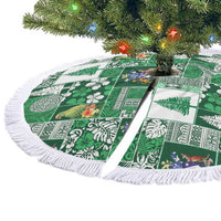 Norfolk Island Meri Krismas Tree Skirt Pacific Patchwork Xmas Vibes LT9 - Polynesian Pride