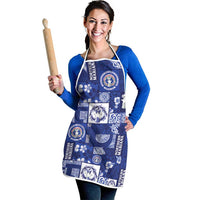 Northern Mariana Islands Magof Nochebuena Apron Pacific Patchwork Xmas Vibes LT9 - Polynesian Pride