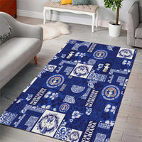 Northern Mariana Islands Magof Nochebuena Area Rug Pacific Patchwork Xmas Vibes - Polynesian Pride