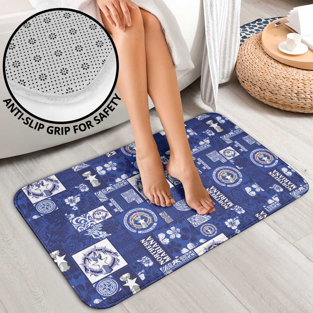 Northern Mariana Islands Magof Nochebuena Bathroom Set Pacific Patchwork Xmas Vibes LT9 - Polynesian Pride