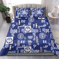 Northern Mariana Islands Magof Nochebuena Bedding Set Pacific Patchwork Xmas Vibes - Polynesian Pride