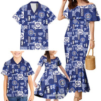 Northern Mariana Islands Magof Nochebuena Family Matching Mermaid Dress and Hawaiian Shirt Pacific Patchwork Xmas Vibes - Polynesian Pride