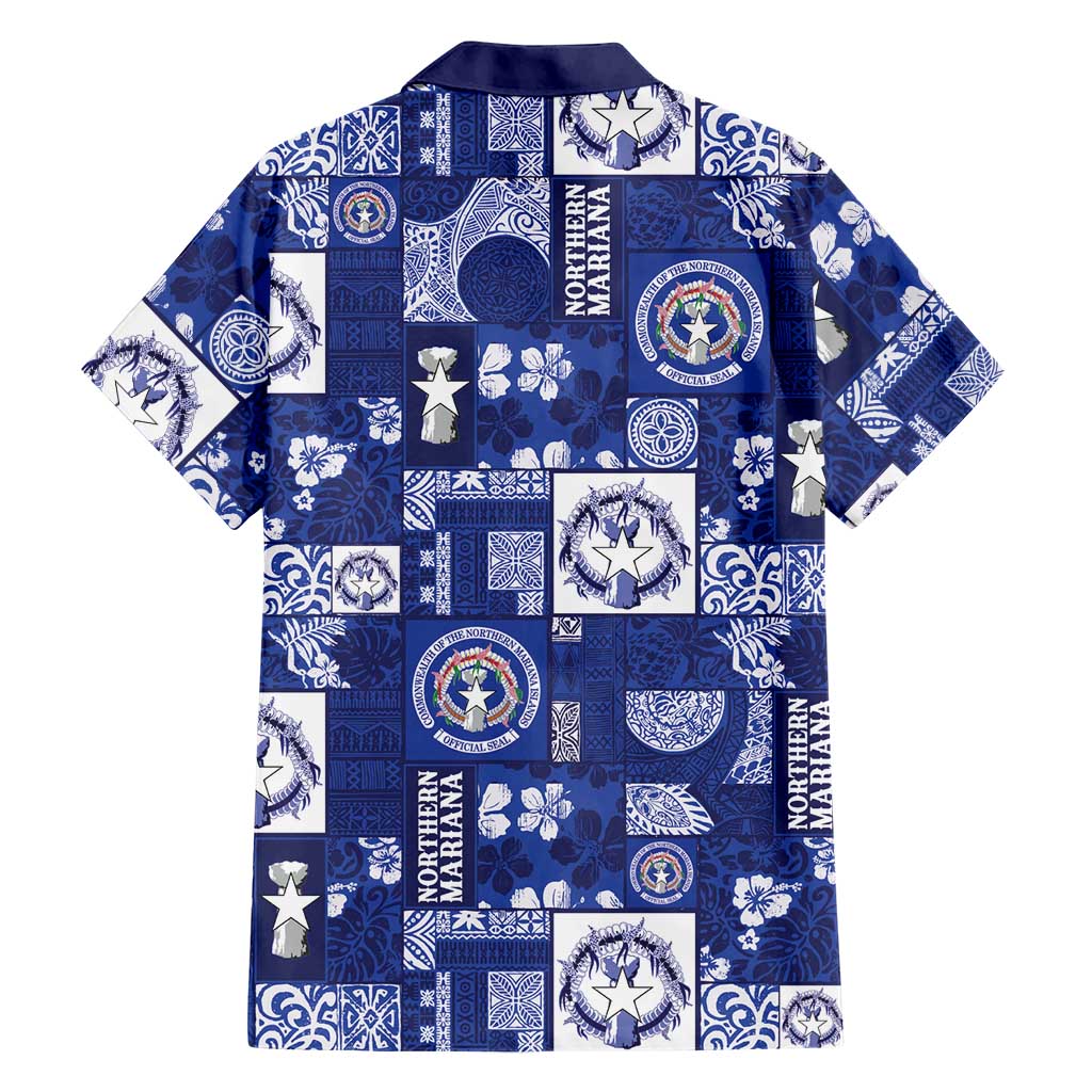 Northern Mariana Islands Magof Nochebuena Family Matching Mermaid Dress and Hawaiian Shirt Pacific Patchwork Xmas Vibes - Polynesian Pride