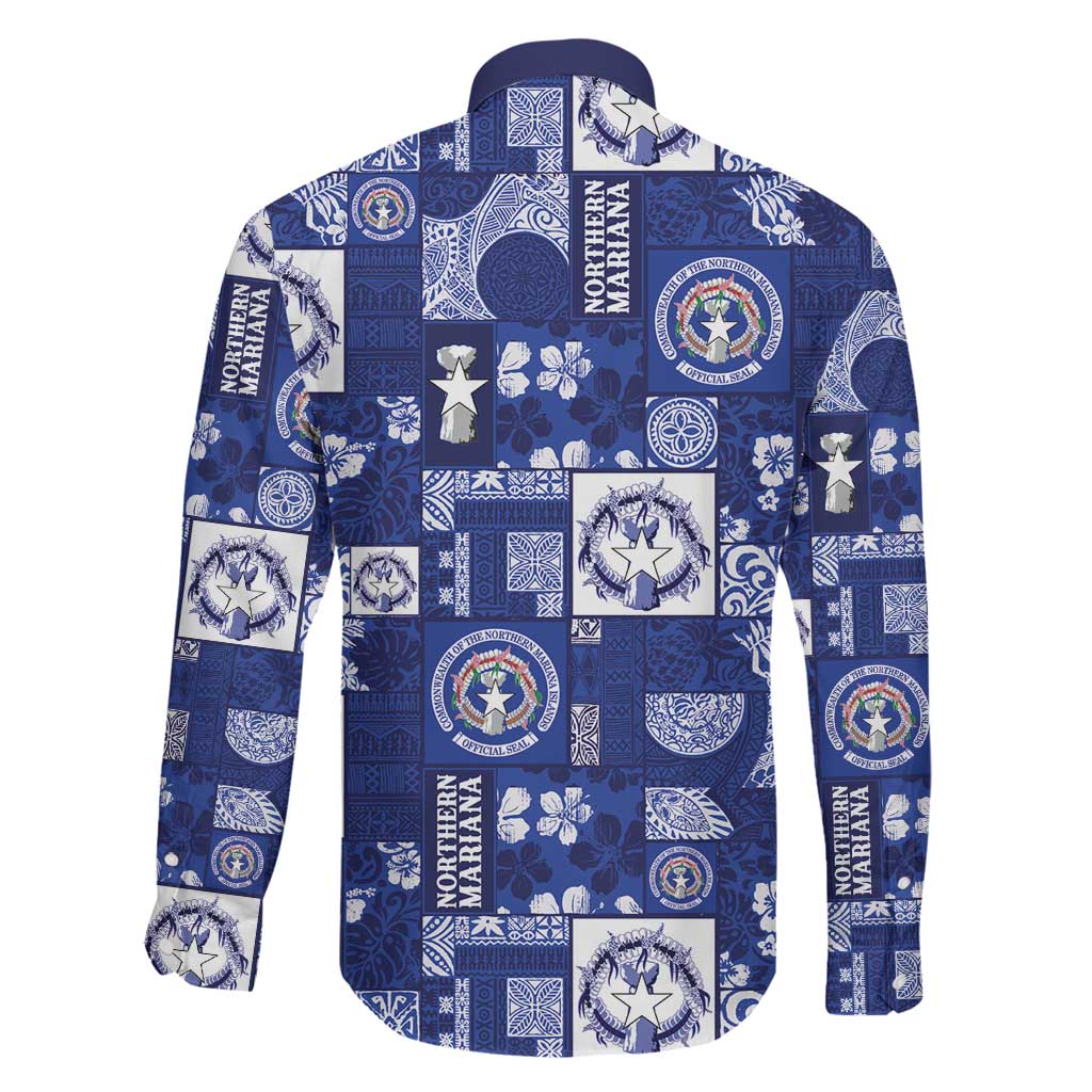 Northern Mariana Islands Magof Nochebuena Family Matching Mermaid Dress and Hawaiian Shirt Pacific Patchwork Xmas Vibes - Polynesian Pride
