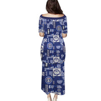Northern Mariana Islands Magof Nochebuena Family Matching Puletasi and Hawaiian Shirt Pacific Patchwork Xmas Vibes - Polynesian Pride