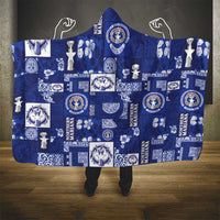 Northern Mariana Islands Magof Nochebuena Hooded Blanket Pacific Patchwork Xmas Vibes LT9 - Polynesian Pride