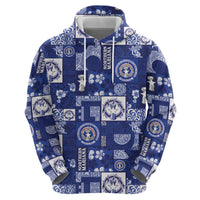 Northern Mariana Islands Magof Nochebuena Hoodie Pacific Patchwork Xmas Vibes - Polynesian Pride