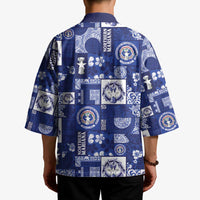 Northern Mariana Islands Magof Nochebuena Kimono Pacific Patchwork Xmas Vibes - Polynesian Pride