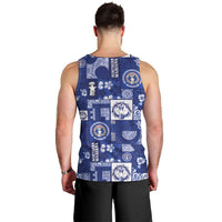 Northern Mariana Islands Magof Nochebuena Men Tank Top Pacific Patchwork Xmas Vibes LT9 - Polynesian Pride
