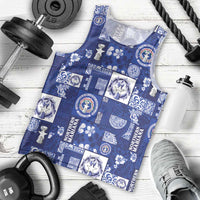 Northern Mariana Islands Magof Nochebuena Men Tank Top Pacific Patchwork Xmas Vibes LT9 - Polynesian Pride