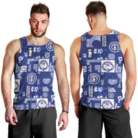 Northern Mariana Islands Magof Nochebuena Men Tank Top Pacific Patchwork Xmas Vibes LT9 - Polynesian Pride