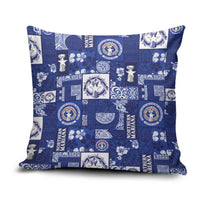 Northern Mariana Islands Magof Nochebuena Pillow Cover Pacific Patchwork Xmas Vibes - Polynesian Pride