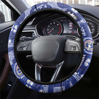 Northern Mariana Islands Magof Nochebuena Steering Wheel Cover Pacific Patchwork Xmas Vibes LT9 - Polynesian Pride