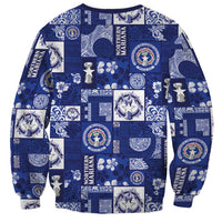 Northern Mariana Islands Magof Nochebuena Sweatshirt Pacific Patchwork Xmas Vibes LT9 - Polynesian Pride