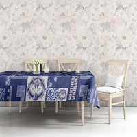 Northern Mariana Islands Magof Nochebuena Tablecloth Pacific Patchwork Xmas Vibes LT9 - Polynesian Pride