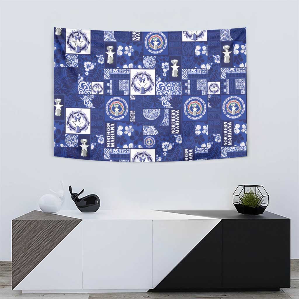 Northern Mariana Islands Magof Nochebuena Tapestry Pacific Patchwork Xmas Vibes LT9 - Polynesian Pride
