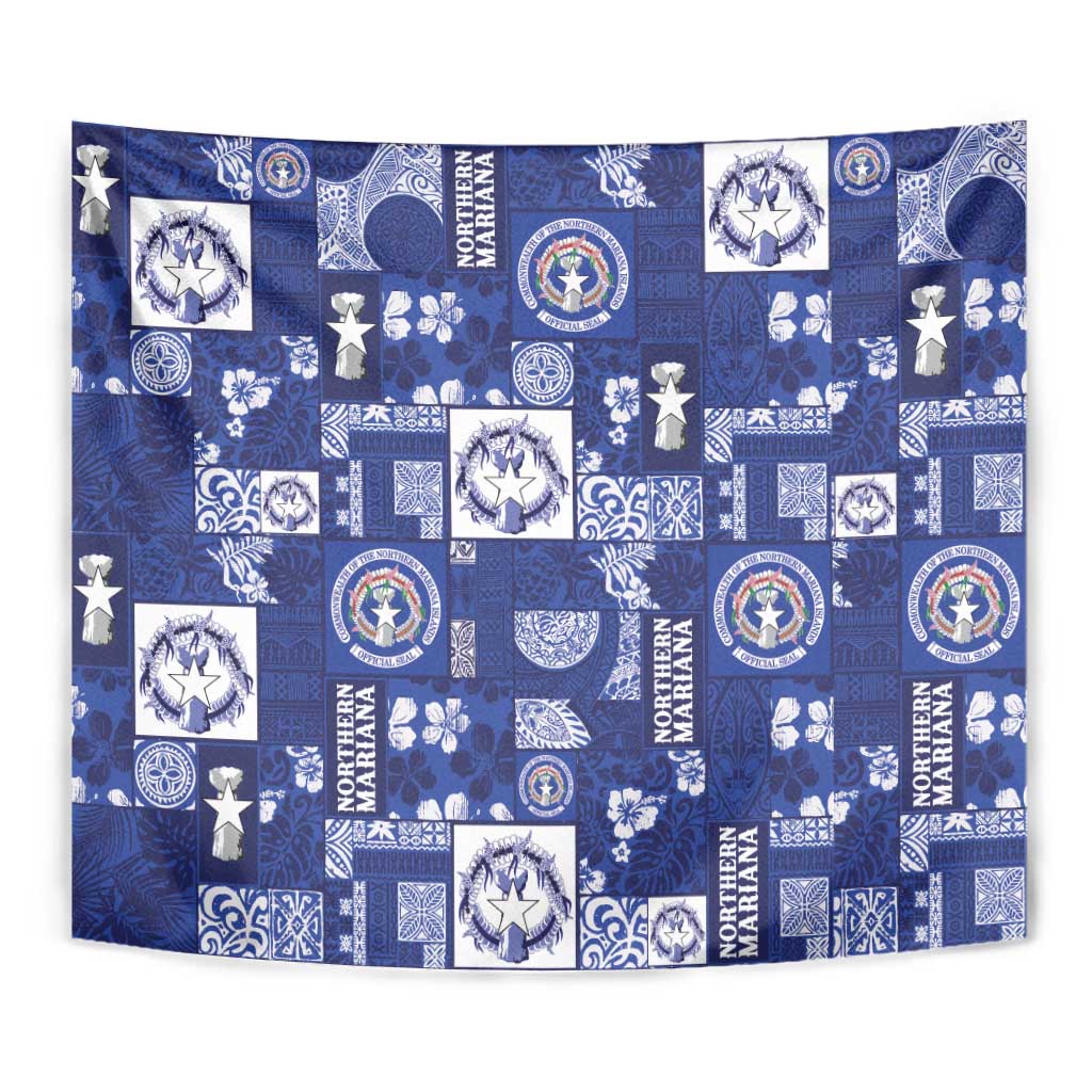 Northern Mariana Islands Magof Nochebuena Tapestry Pacific Patchwork Xmas Vibes LT9 - Polynesian Pride