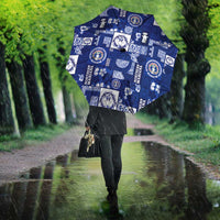 Northern Mariana Islands Magof Nochebuena Umbrella Pacific Patchwork Xmas Vibes - Polynesian Pride