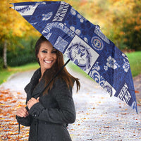 Northern Mariana Islands Magof Nochebuena Umbrella Pacific Patchwork Xmas Vibes - Polynesian Pride