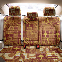 Rotuma Faiakse'ea 'e Kirisimasi Back Car Seat Cover Pacific Patchwork Xmas Vibes - Polynesian Pride
