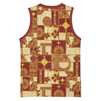 Rotuma Faiakse'ea 'e Kirisimasi Basketball Jersey Pacific Patchwork Xmas Vibes LT9 - Polynesian Pride