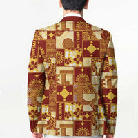 Rotuma Faiakse'ea 'e Kirisimasi Blazer Pacific Patchwork Xmas Vibes - Polynesian Pride