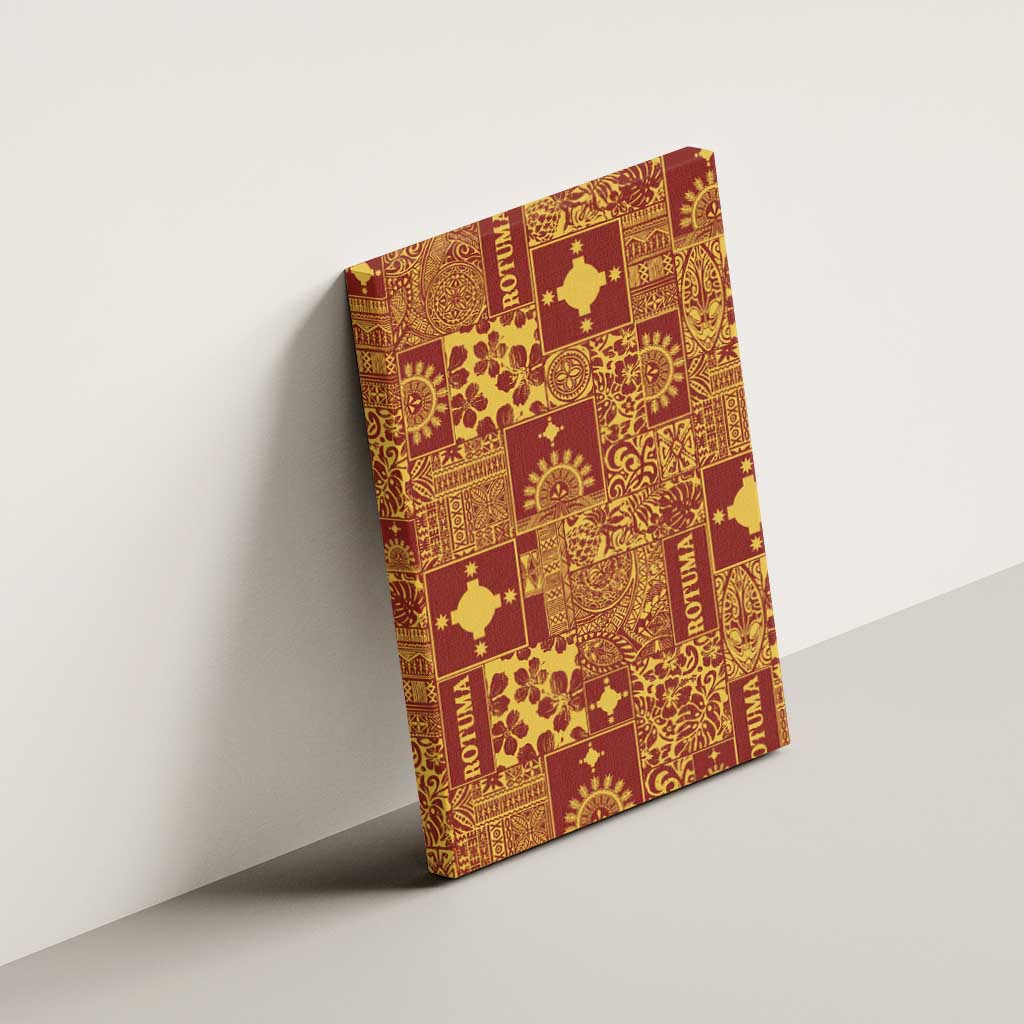 Rotuma Faiakse'ea 'e Kirisimasi Canvas Wall Art Pacific Patchwork Xmas Vibes LT9 - Polynesian Pride