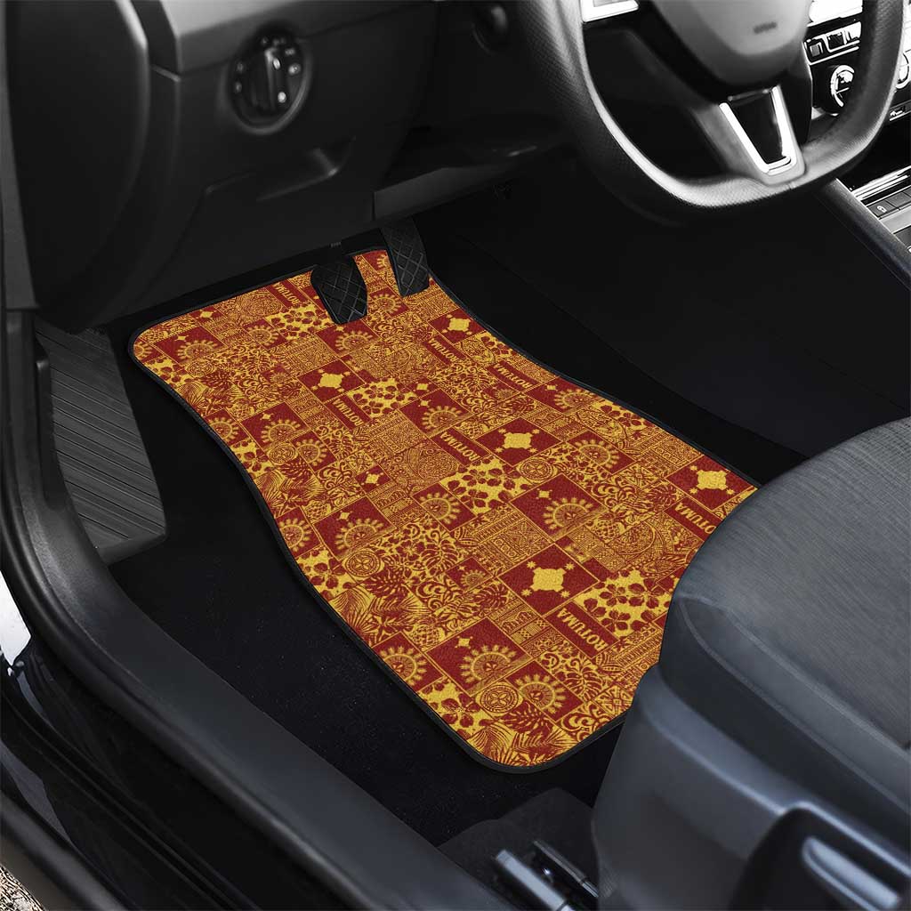 Rotuma Faiakse'ea 'e Kirisimasi Car Mats Pacific Patchwork Xmas Vibes LT9 - Polynesian Pride