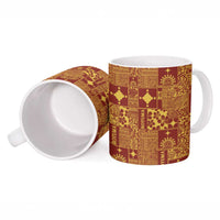 Rotuma Faiakse'ea 'e Kirisimasi Ceramic Mug Pacific Patchwork Xmas Vibes LT9 - Polynesian Pride