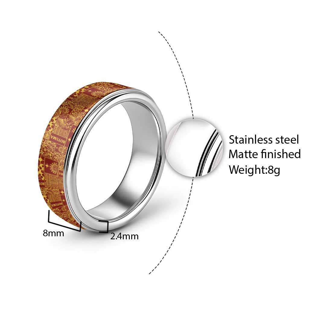 Rotuma Faiakse'ea 'e Kirisimasi Classic Ring Pacific Patchwork Xmas Vibes LT9 - Polynesian Pride
