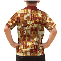 Rotuma Faiakse'ea 'e Kirisimasi Family Matching Mermaid Dress and Hawaiian Shirt Pacific Patchwork Xmas Vibes - Polynesian Pride