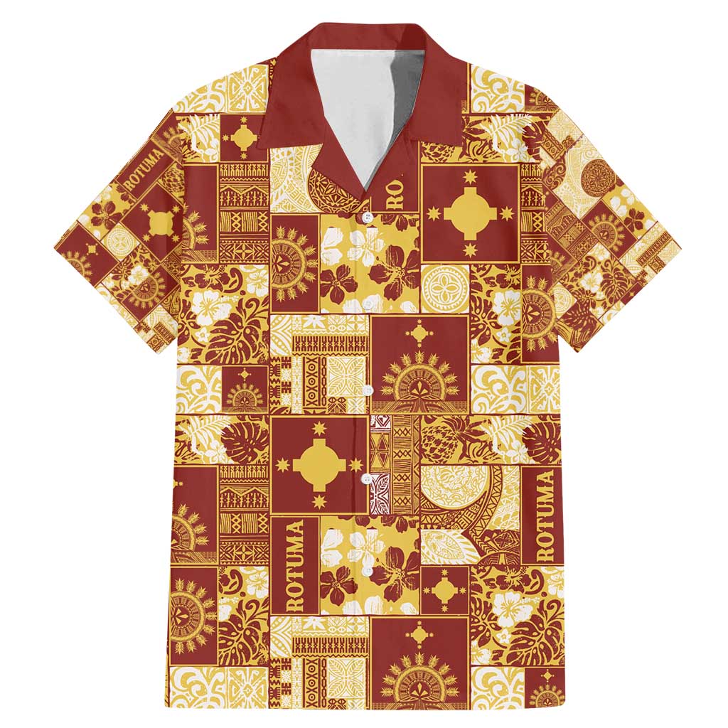 Rotuma Faiakse'ea 'e Kirisimasi Family Matching Mermaid Dress and Hawaiian Shirt Pacific Patchwork Xmas Vibes - Polynesian Pride