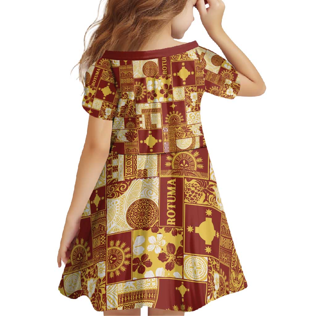 Rotuma Faiakse'ea 'e Kirisimasi Family Matching Tank Maxi Dress and Hawaiian Shirt Pacific Patchwork Xmas Vibes - Polynesian Pride