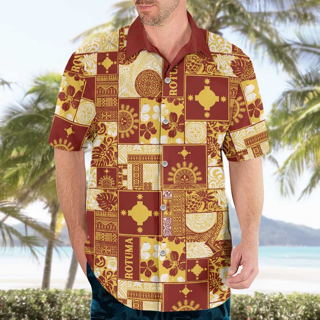Rotuma Faiakse'ea 'e Kirisimasi Hawaiian Shirt Pacific Patchwork Xmas Vibes LT9 - Polynesian Pride