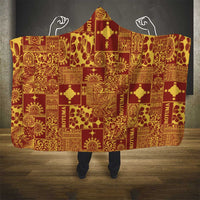 Rotuma Faiakse'ea 'e Kirisimasi Hooded Blanket Pacific Patchwork Xmas Vibes LT9 - Polynesian Pride