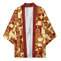 Rotuma Faiakse'ea 'e Kirisimasi Kimono Pacific Patchwork Xmas Vibes - Polynesian Pride