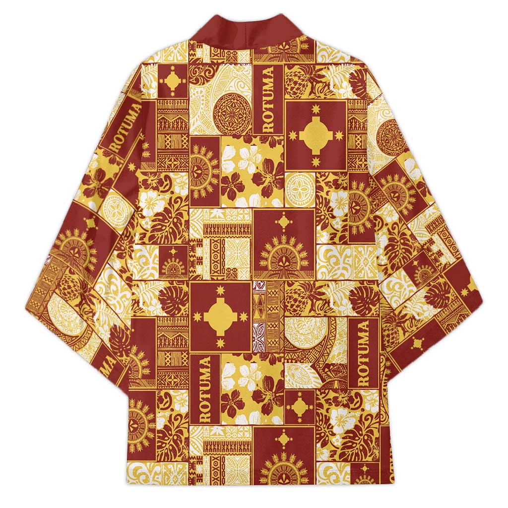 Rotuma Faiakse'ea 'e Kirisimasi Kimono Pacific Patchwork Xmas Vibes - Polynesian Pride