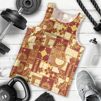 Rotuma Faiakse'ea 'e Kirisimasi Men Tank Top Pacific Patchwork Xmas Vibes LT9 - Polynesian Pride